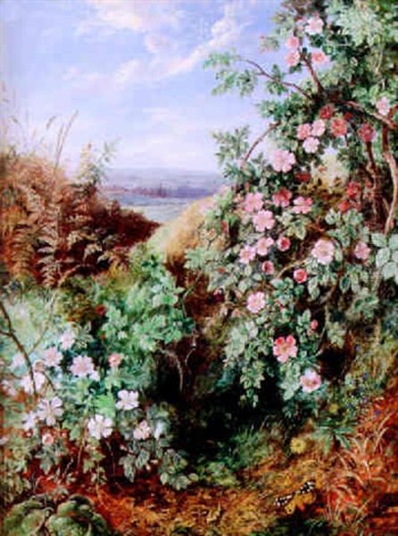 Dog Roses Oil Painting by Albert Durer Lucas