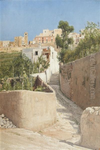 The Stony Steps To Capri by Edward George Handel Lucas