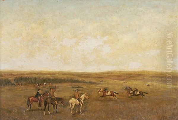 A Trial On The Heath Oil Painting by Henry Frederick Lucas Lucas