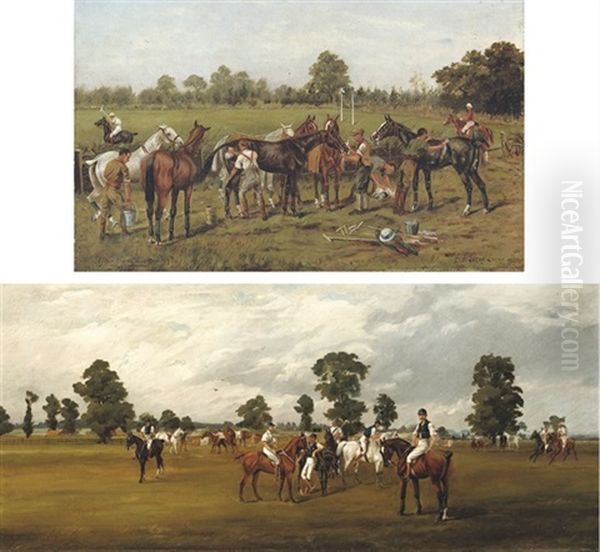 After The Chukka At Rugby (+ Polo At Rugby; 2 Works) by Henry Frederick Lucas Lucas