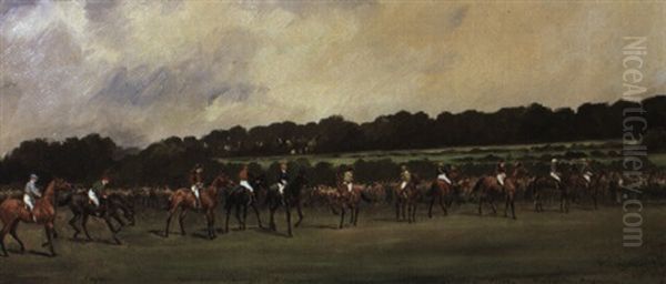 Getting Into Line For Persimmon's Derby by Henry Frederick Lucas Lucas