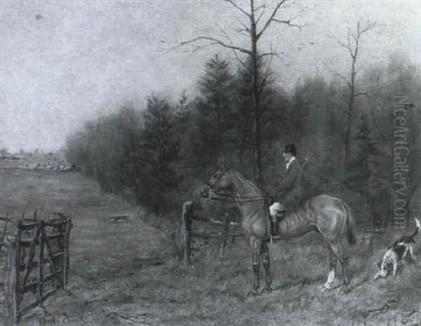 Cooks Covert, North Warwickshire Oil Painting by Henry Frederick Lucas Lucas