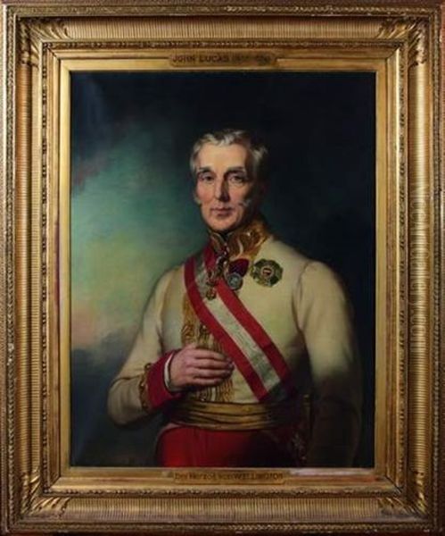 Portrait D'arthur Wellesley, 1er Duc De Wellington Oil Painting by John Lindsay Lucas