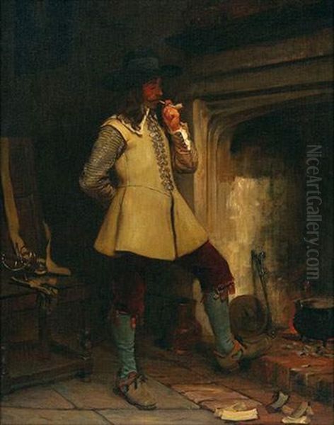 Le Fumeur A La Pipe Oil Painting by John Seymour Lucas