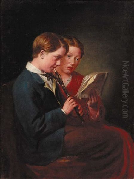 The Duet Oil Painting by John Seymour Lucas