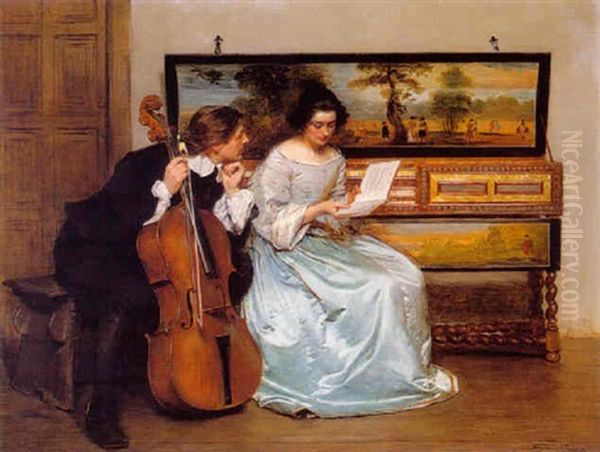 The Interval Oil Painting by John Seymour Lucas