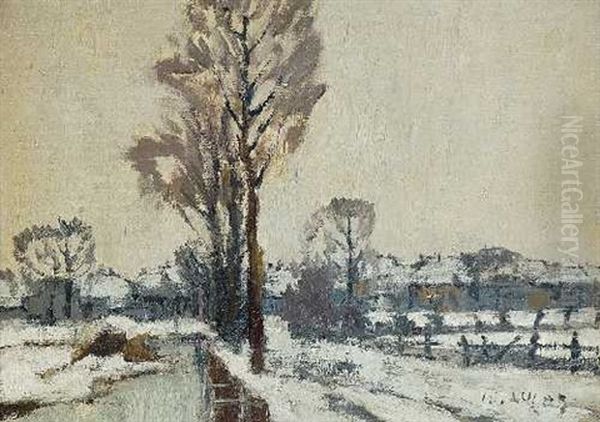 Winterlandschaft Oil Painting by Wilhelm (Willy) Lucas