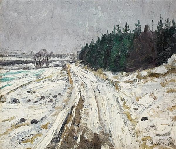 Winterlandschaft Oil Painting by Wilhelm (Willy) Lucas