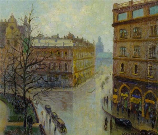 Grosstadtstrase Oil Painting by Wilhelm (Willy) Lucas