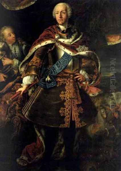 Portrait Of Duke Karl I. Of Brunswick And Wolfenbuttel Oil Painting by David Lueders