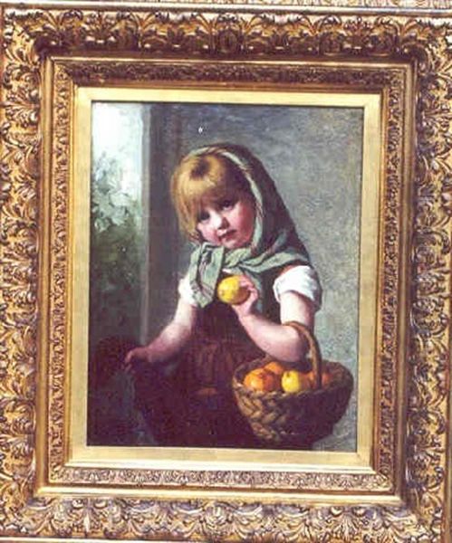 Untitled Oil Painting by Auguste Ludwig