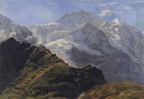 Die Jungfrau Im Sonnenschein Oil Painting by Albert Lugardon