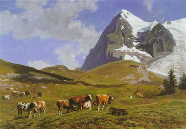 Die Jungfrau Oil Painting by Albert Lugardon