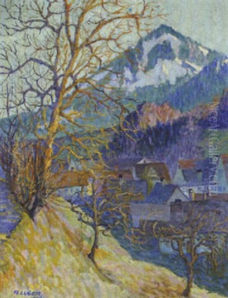 Staufenspitze Oil Painting by Alfons Luger