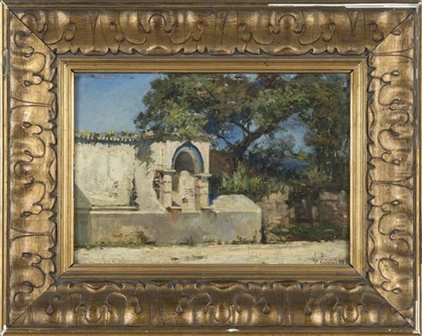 Vue D'une Maison Au Maroc Oil Painting by Ferdinand-Jean Luigini