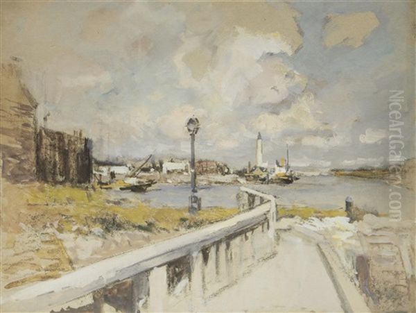 Ostend Oil Painting by Ferdinand-Jean Luigini