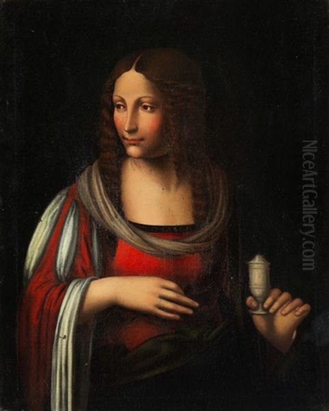 Bildnis Der Heiligen Maria Magdalena Oil Painting by Bernardino Luini