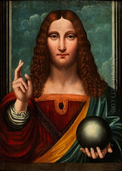 Segnender Christus Oil Painting by Bernardino Luini