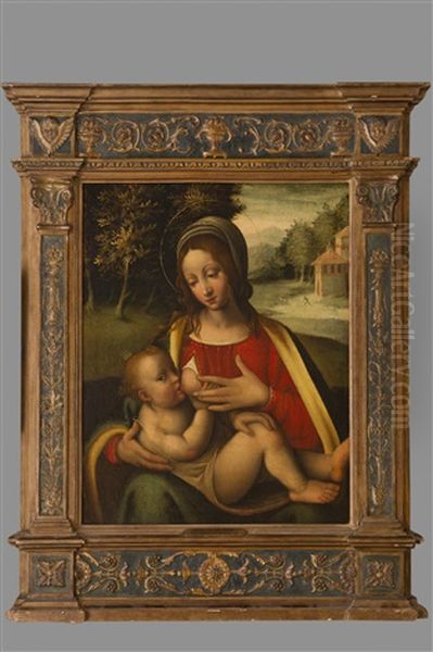 Vierge A L'enfant Oil Painting by Bernardino Luini