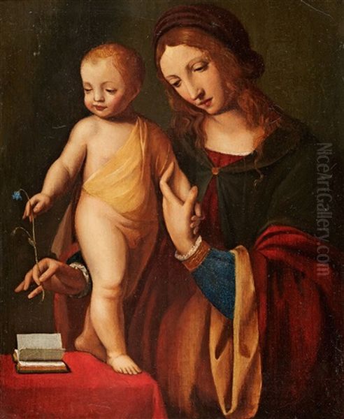 Madonna Und Kind Oil Painting by Bernardino Luini