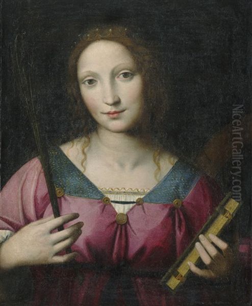 Die Hl. Katharina Von Alexandria Oil Painting by Bernardino Luini