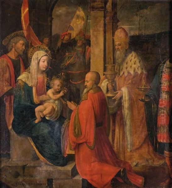 Adorazione Dei Magi Oil Painting by Bernardino Luini