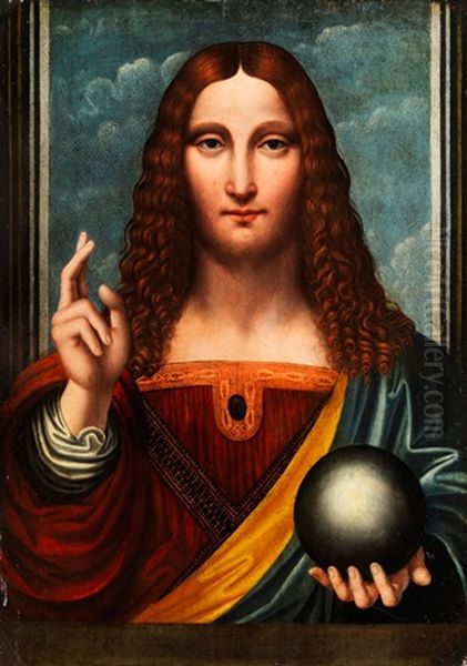 Segnender Christus Oil Painting by Bernardino Luini