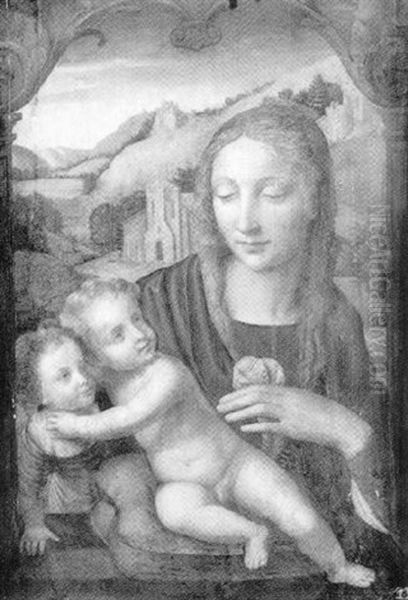 Vierge A L'enfant Oil Painting by Bernardino Luini