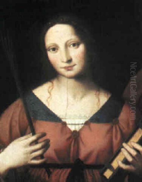 Saint Catherine Oil Painting by Bernardino Luini