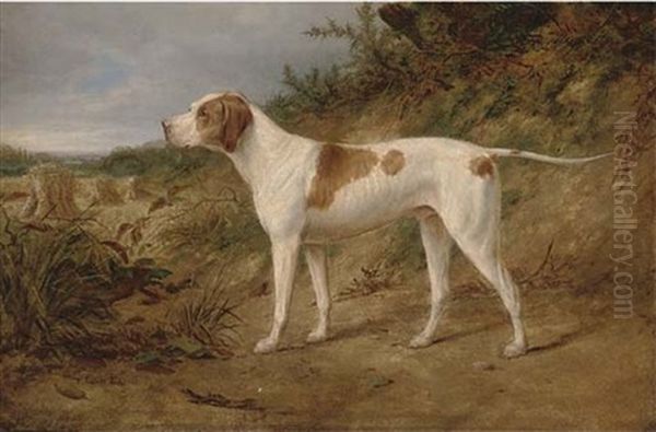 The Stud Pointer "major" Oil Painting by William Luker Sr.