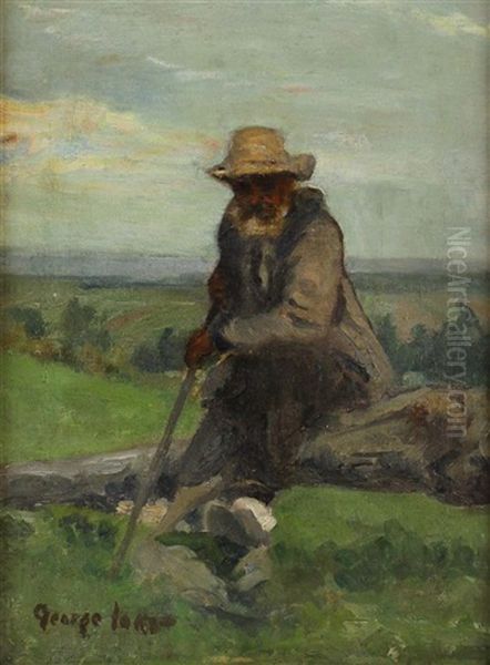 Pegleg Pete, Circa 1910 Oil Painting by George Benjamin Luks