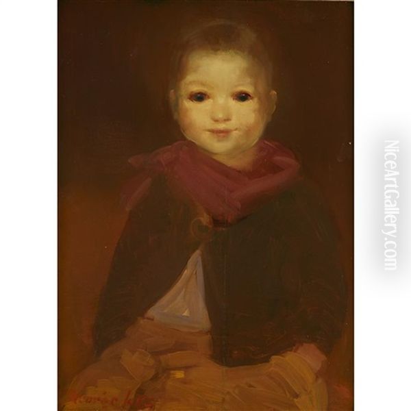 Little Tommy Oil Painting by George Benjamin Luks