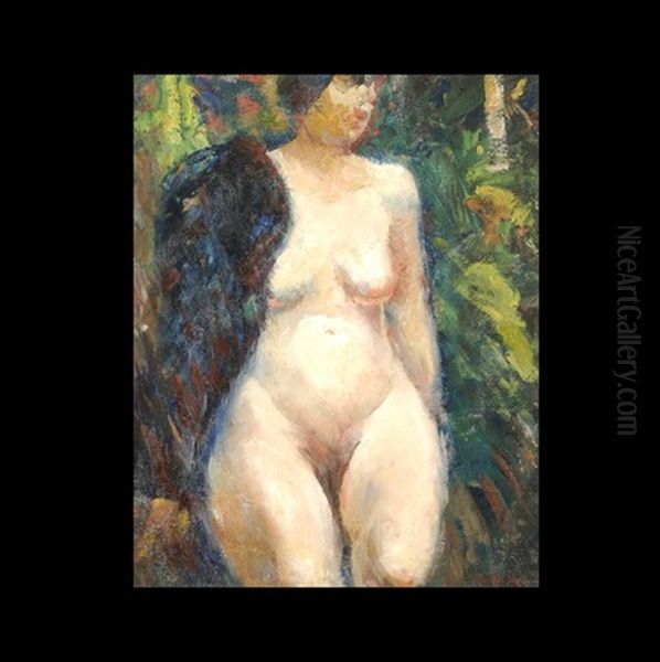 Nude Female Oil Painting by George Benjamin Luks