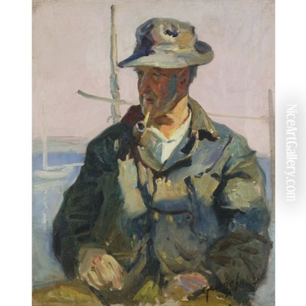 Old Salt Oil Painting by George Benjamin Luks