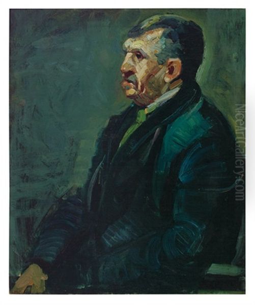 The Landlord Oil Painting by George Benjamin Luks