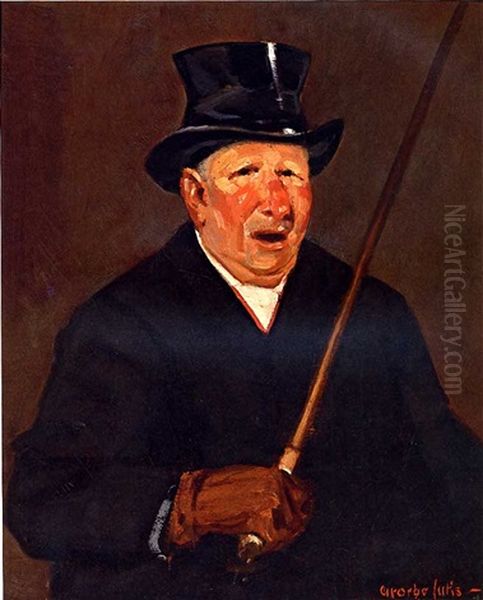 The Cabby Oil Painting by George Benjamin Luks