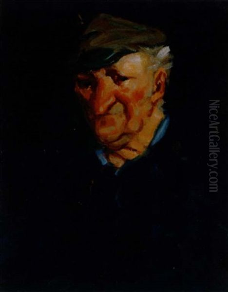 Old Salt Oil Painting by George Benjamin Luks