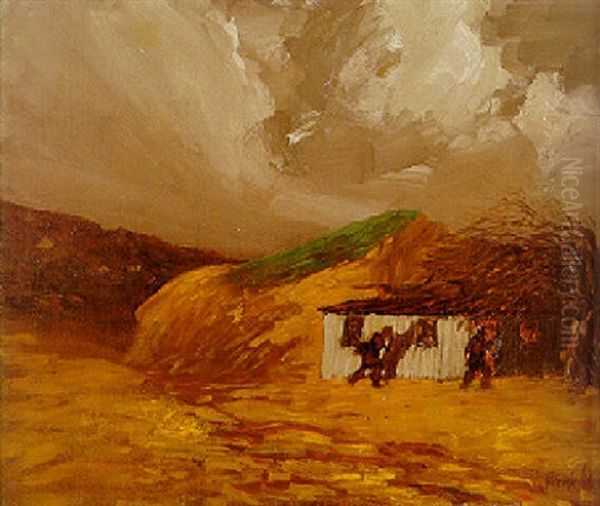 Sand Hole, Bronx Oil Painting by George Benjamin Luks