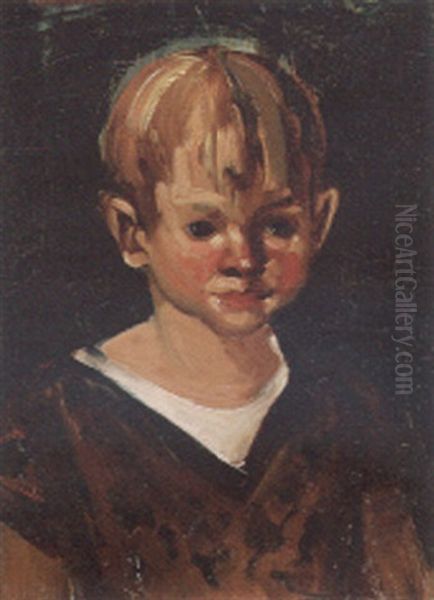 Young Boy Oil Painting by George Benjamin Luks