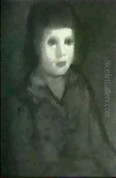 Russian Boy Oil Painting by George Benjamin Luks