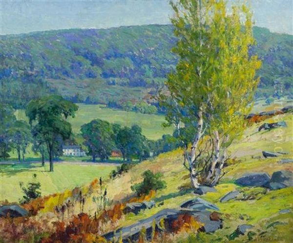 Overlook Cummington, Circa 1921 Oil Painting by Harriet Randall Lumis