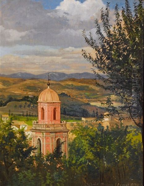 Perugia Oil Painting by Frederic Cay Carl Lund