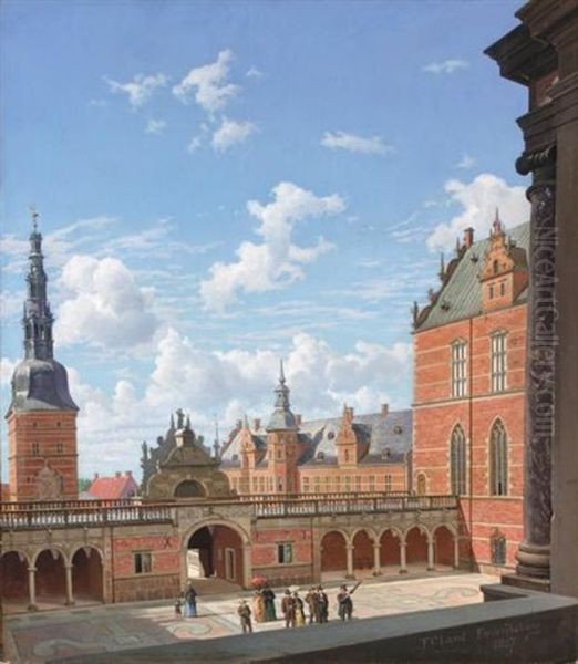 Frederiksborg Slot ( Oil Painting by Frederik Christian Lund