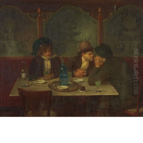 Cachotteries Secrets Oil Painting by Jean-Georges Beraud