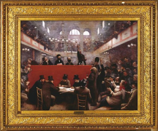 A La Salle Graffard Oil Painting by Jean-Georges Beraud