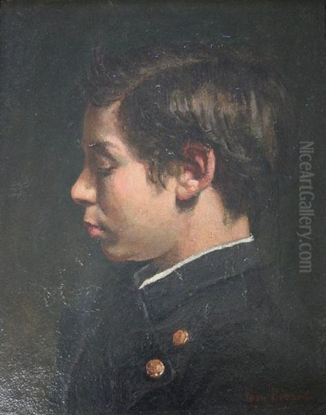 Portrait Of Eugene Labat, The Artist's Nephew Oil Painting by Jean-Georges Beraud