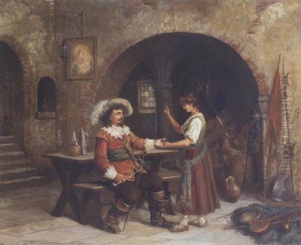 Blick In Die Zukunft Oil Painting by Niels Anker Lund