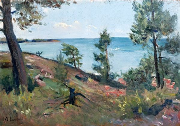 View From The Archipelago Oil Painting by Amelie Lundahl