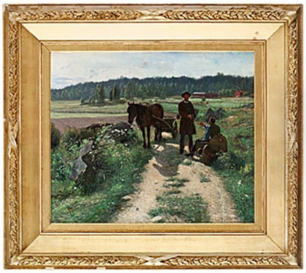 Roslagen Oil Painting by Robert Karl Lundberg