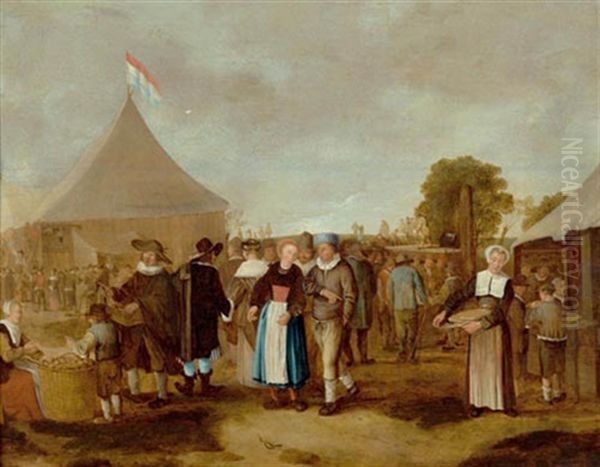 Dorfkirmes Oil Painting by Gerrit Lundens